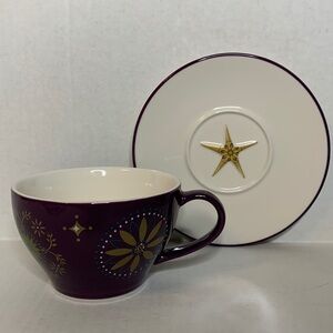 STARBUCKS HOLIDAY COFFEE CUP AND SAUCER***